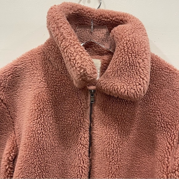 Elodie Faux Shearling Teddy Jacket Full Zip Large Pockets High Collar X-Small - Picture 4 of 10